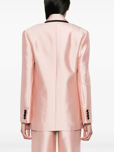 ZIMMERMANN contrasting-trim single-breasted blazer - Pink
