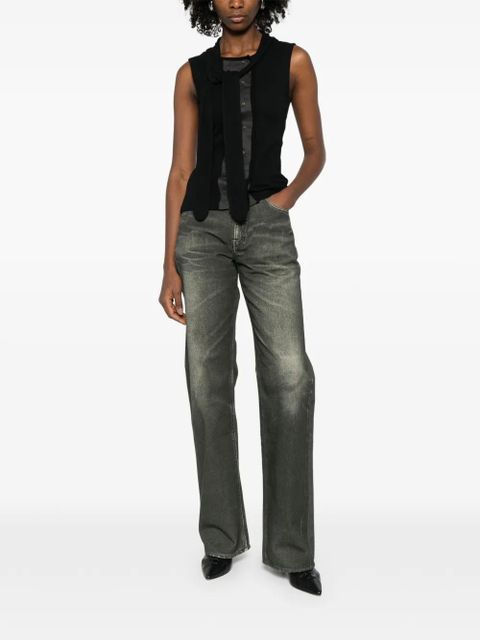 LEMAIRE asymmetrical fitted top - Black - zdjęcie produktu nr 2