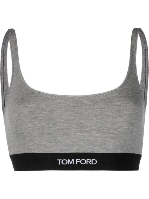 TOM FORD logo-underband bra - Grey - zdjęcie produktu nr 1