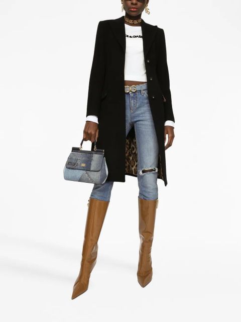 Dolce & Gabbana logo-lettering long-sleeve T-shirt - White