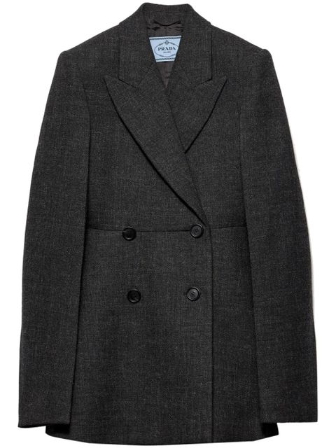 Prada Double-breasted wool coat - Grey - zdjęcie produktu nr 1