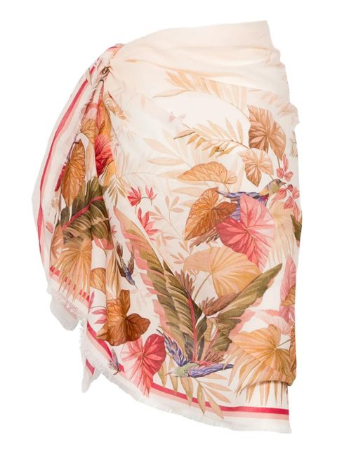 ZIMMERMANN printed cotton pareo - Neutrals - zdjęcie produktu nr 2