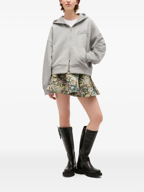 GANNI hooded zip sweatshirt - Grey - zdjęcie produktu nr 2