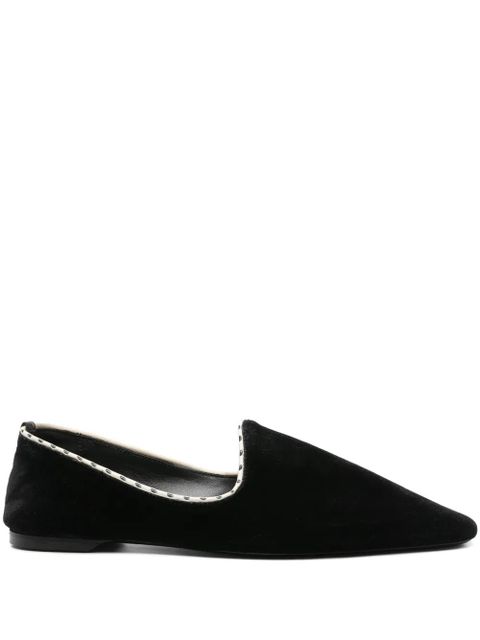 TOTEME velvet flats - Black - zdjęcie produktu nr 1
