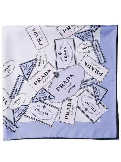 Prada silk scarf - Purple - zdjęcie produktu nr 1