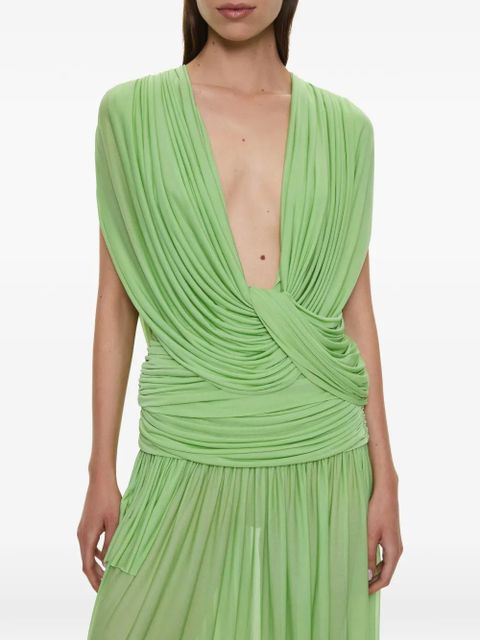 Christopher Esber Ripple drape top - Green - zdjęcie produktu nr 1