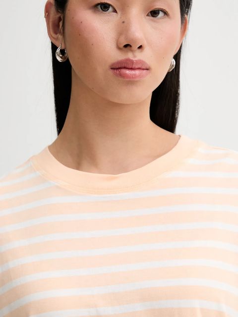 Marc O'Polo longsleeve bawełniany kolor pomarańczowy cold shoulder 5000007507