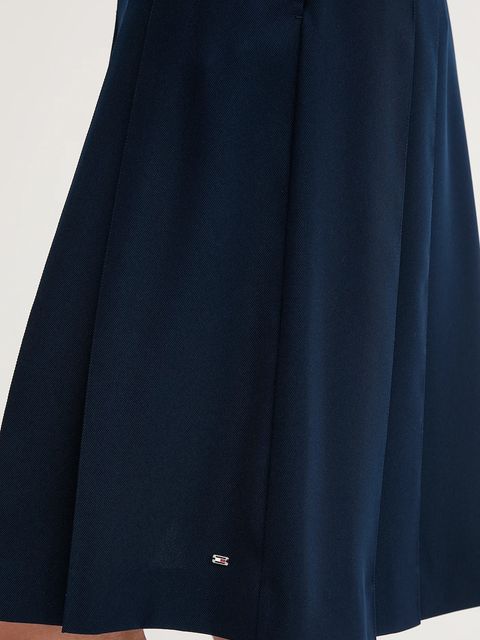 Tommy Hilfiger spódnica kolor granatowy mini rozkloszowana WW0WW46796