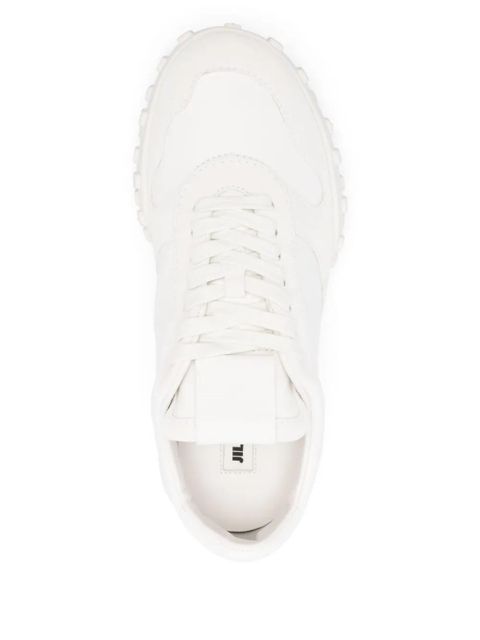 Jil Sander suede sneakers - White