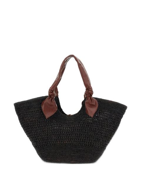 Hereu straw tote bag - Black - zdjęcie produktu nr 2