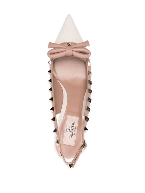 Valentino Garavani 60mm Rockstud leather pumps - White