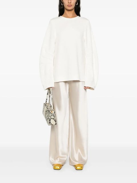 Jil Sander textured sweatshirt - White