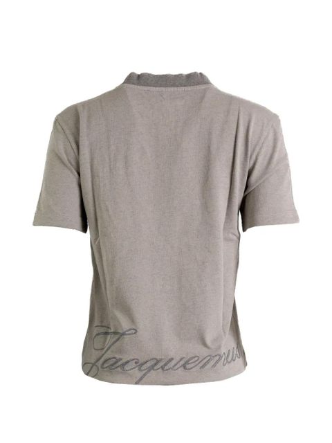Jacquemus round neck T-shirt - Grey - zdjęcie produktu nr 2