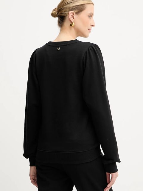 Silvian Heach bluza MARAUL damska kolor czarny z aplikacją GPA25017FE