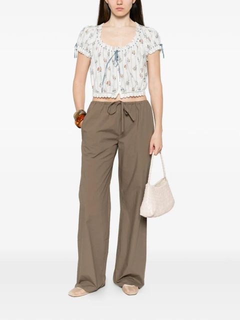 DÔEN Nera floral-print blouse - White - zdjęcie produktu nr 2
