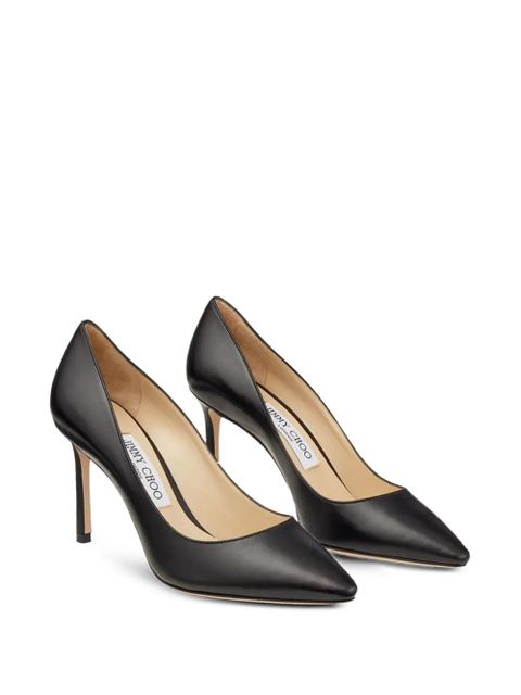 Jimmy Choo Romy leather pumps - Black - zdjęcie produktu nr 2