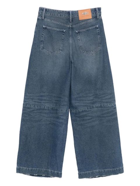 Simone Rocha distressed puddle jeans - Blue