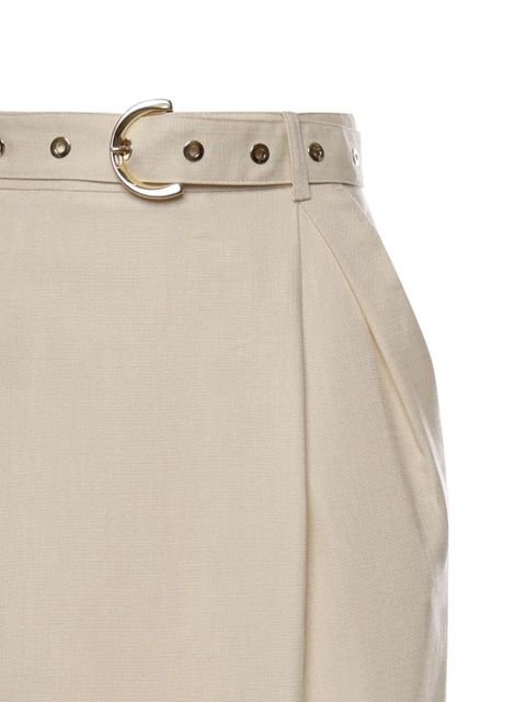 PINKO belted midi skirt - Neutrals