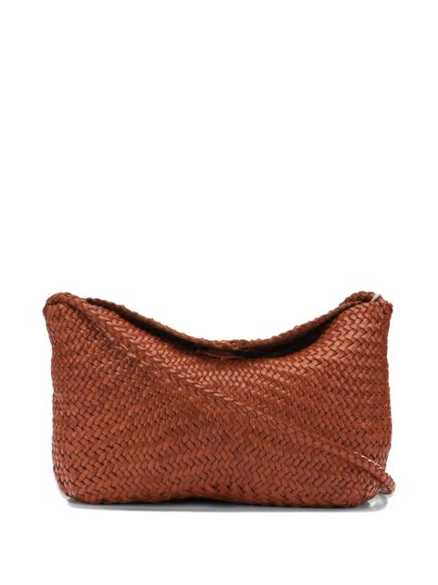DRAGON DIFFUSION woven leather shoulder bag - Brown