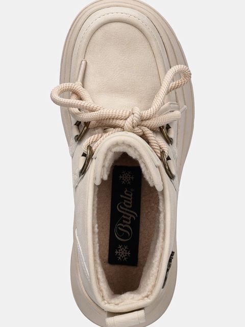 Buffalo śniegowce Olympia Chukka Warm damskie kolor beżowy 1622612-BEI