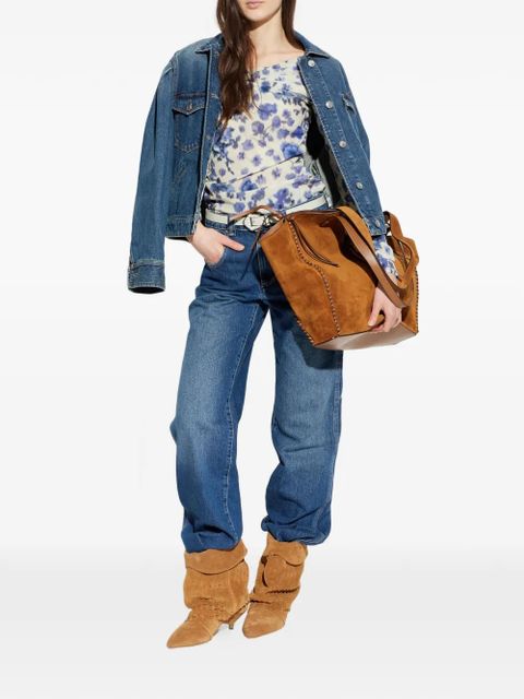 ISABEL MARANT Danka floral off-shoulder top - Neutrals - zdjęcie produktu nr 2