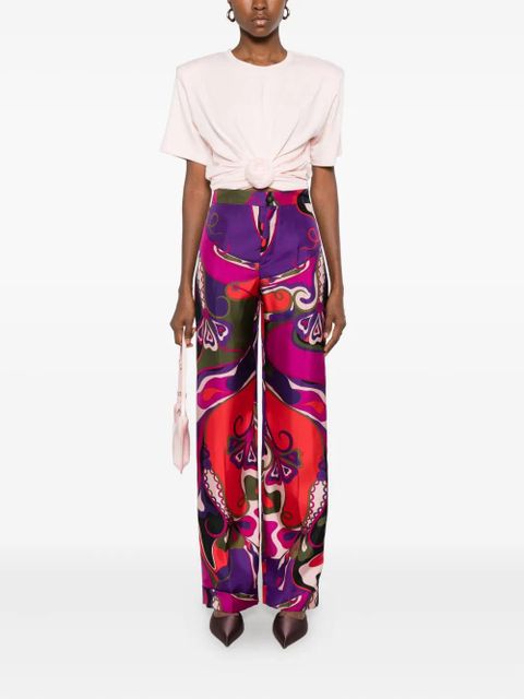 PUCCI abstract-print trousers - Purple