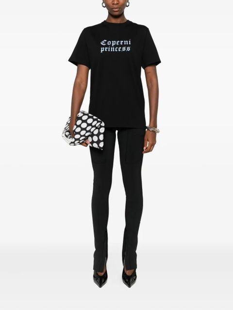 Coperni lettering-print T-shirt - Black - zdjęcie produktu nr 2