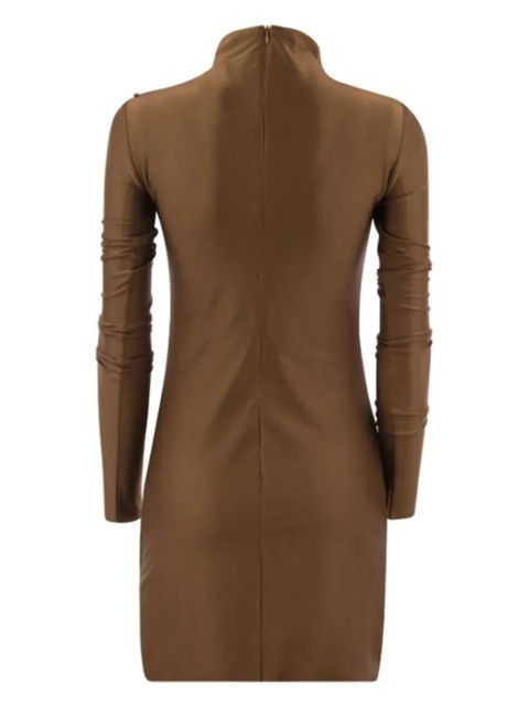 Sportmax Stiria long-sleeve dress - Brown