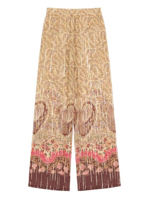 Valentino Garavani paisley-motif elastic-waistband trousers - Neutrals - zdjęcie produktu nr 1