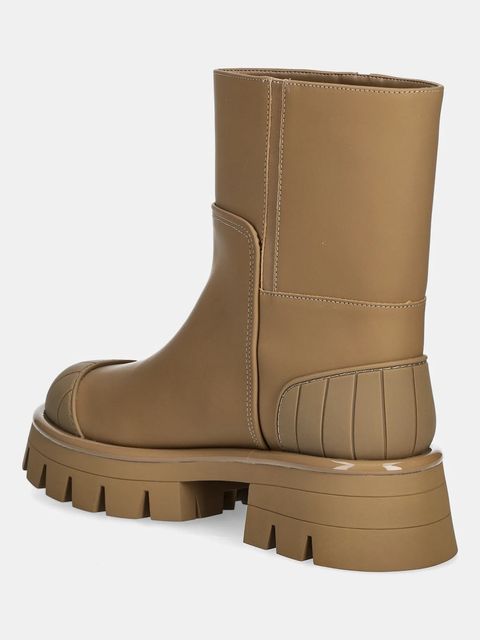 MICHAEL Michael Kors botki Sydra damskie kolor beżowy na platformie 40F5SYFE5L.297