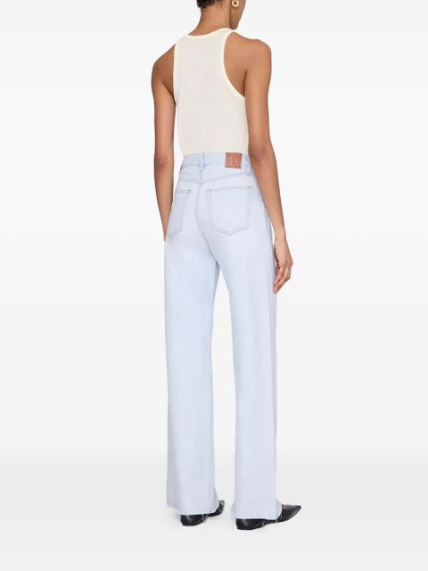 ANINE BING Lewis frayed jeans - Blue