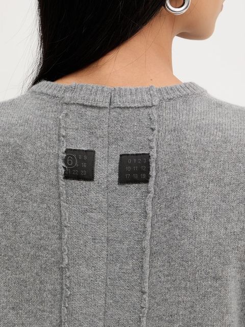 MM6 Maison Margiela kardigan z dodatkiem wełny damski kolor szary S62HP0036.M13187.854