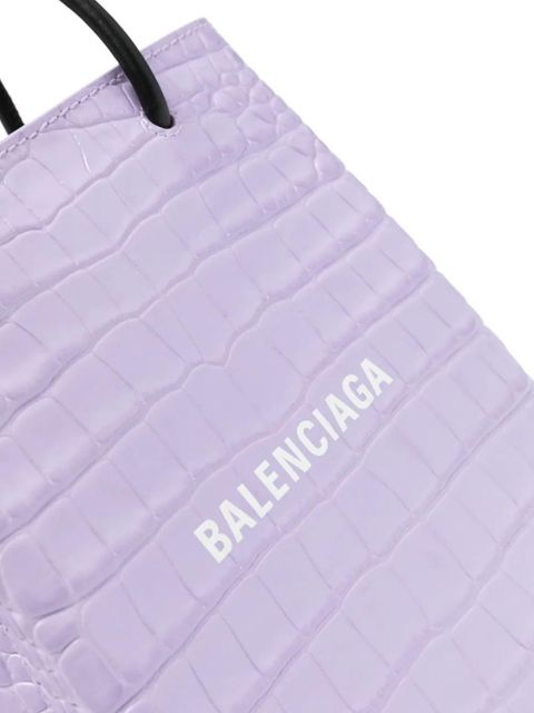 Balenciaga mini Shopping leather tote bag - Purple
