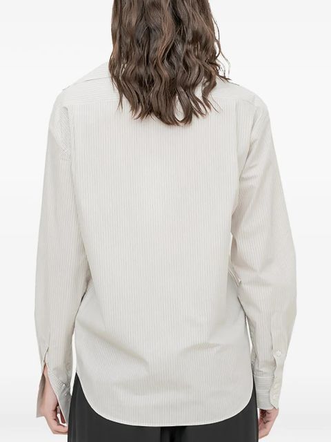 MM6 Maison Margiela striped long-sleeve shirt - Neutrals