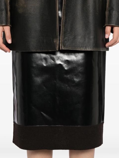 MM6 Maison Margiela panelled skirt - Brown - zdjęcie produktu nr 2