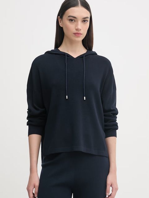 United Colors of Benetton bluza z kapturem damska z wiskozą - zdjęcie produktu nr 1