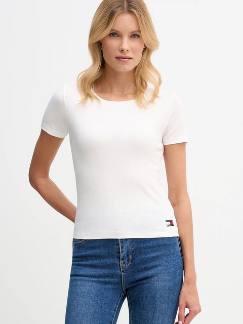 Tommy Hilfiger t-shirt damski kolor biały UW0UW06067 - zdjęcie produktu nr 1