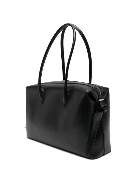 Yuzefi large Brioche leather tote bag - Black