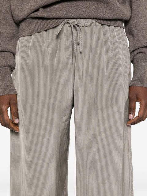 Róhe striped-pattern palazzo pants - Grey
