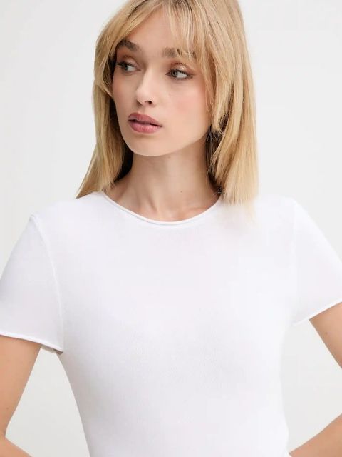 Calvin Klein t-shirt damski kolor biały LV044D310G - zdjęcie produktu nr 2