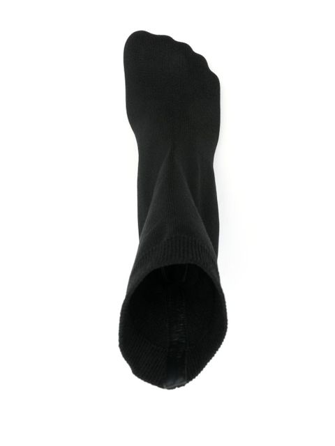Balenciaga 100mm knitted ankle boots - Black