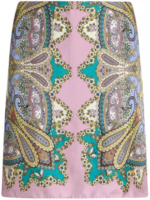 ETRO paisley-print miniskirt - Pink - zdjęcie produktu nr 1
