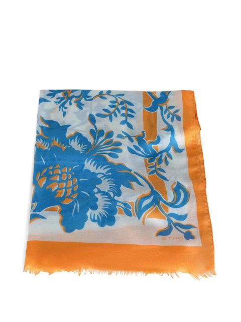 ETRO floral boheme scarf - White - zdjęcie produktu nr 1