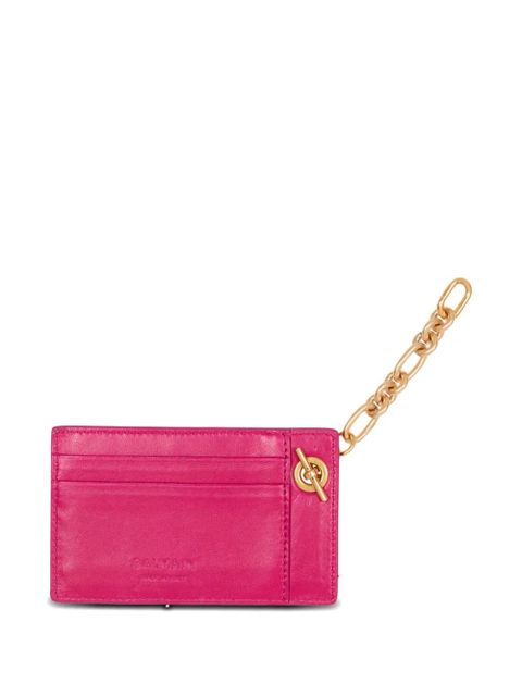 Balmain Pulse leather card holder - Pink - zdjęcie produktu nr 2