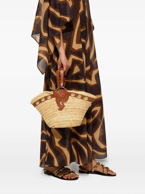 PUCCI studded fish-appliqué beach bag - Neutrals