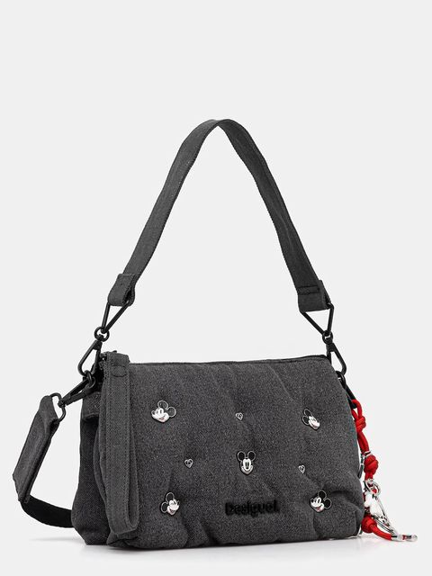 Desigual torebka MICKEY STUD kolor szary 25WAXD08 - zdjęcie produktu nr 2