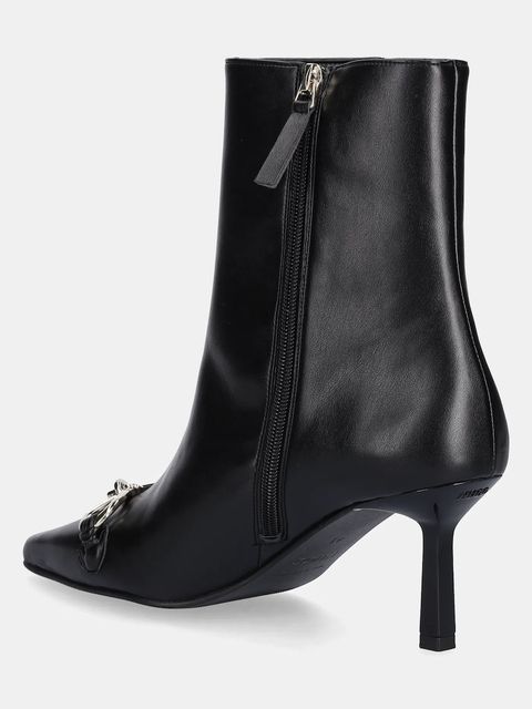 HUGO botki Katniss damskie kolor czarny na szpilce 50552728