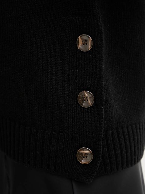 Silvian Heach sweter z domieszką wełny DIOUF damski kolor czarny lekki z golfem GPA25232LU