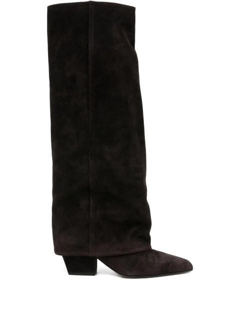 Paris Texas pointed-toe knee-high boots - Brown - zdjęcie produktu nr 1