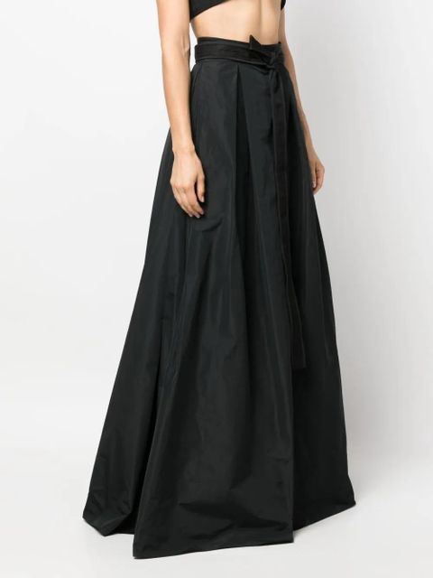 PINKO Nocepesca pleated maxi skirt - Black